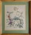 Wood Vintage Mid 20th Century Framed Cross Stitch Botanical Landscape Art For Sale - Image 7 of 7
