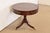 English Baker Furniture Georgian Flame Mahogany Pedestal Drum Side Table or Tea Table, Newly Refinished For Sale - Image 3 of 14