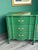 1970s 1970s French Provincial Green Lacquered Dresser of Nine Drawers For Sale - Image 5 of 16