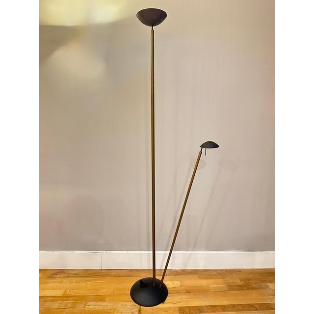 Bronze Uplighter and Reading Floor Lamp by Tobias Grau, 1990 For Sale - Image 9 of 14
