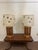 Mid-Century Modern 1960s Mid Century Modern Amber Glass Flickering Lamp Set of Two With Shades - a Pair For Sale - Image 3 of 10