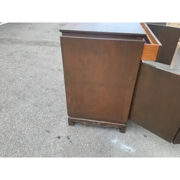 Wood Mid Century Style Modern Buffet Solid Walnut For Sale - Image 7 of 7