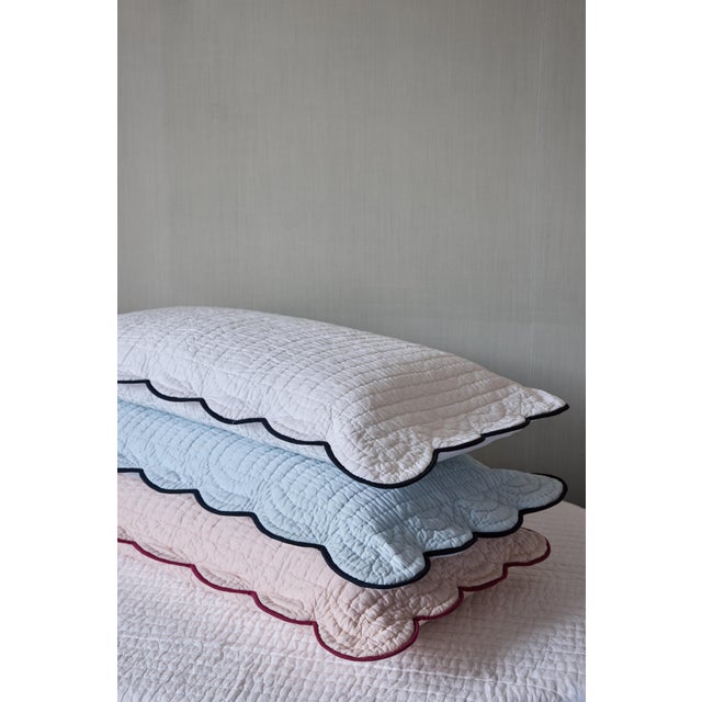 Developed by Kassatex exclusively for Chairish, this fabulously fun two-tone bedding collection will add flare to your...