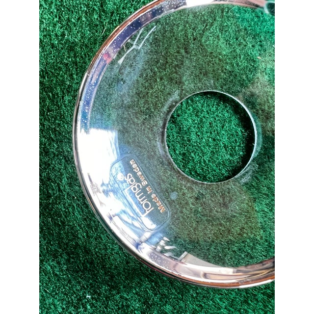 Set of 12 Swedish Glass Silver Rimmed Candle Holders For Sale In Atlanta - Image 6 of 10