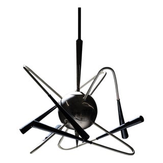 Mid-20th Century Sputnik Chandelier "Orbit" by Stilnovo, Italy For Sale