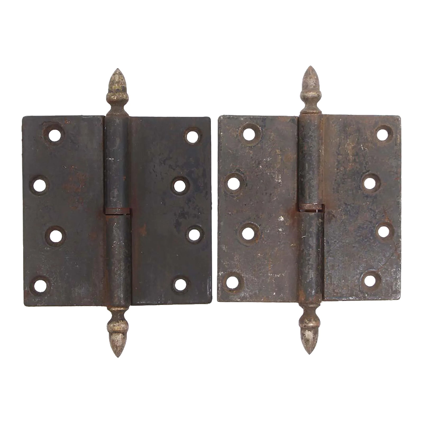 Pair of Vintage 4 X 4 Black Cast Iron Lift Off Door Hinges Chairish