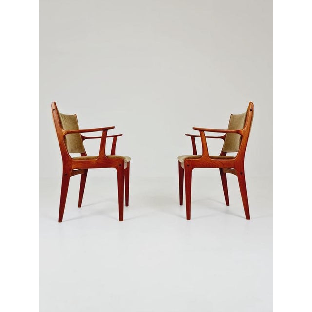 Mid-Century Modern Danish Armchair with Teak Frame and Gray Upholstery by Johannes Andersen for Uldum Møbelfabrik, 1960s For Sale - Image 12 of 14