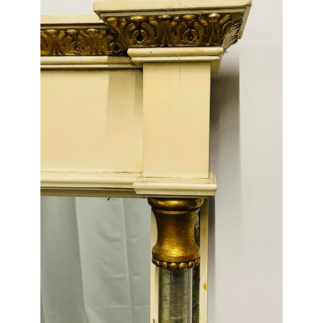 Wood Hollywood Regency Style Grosfeld House Wall / Console / Pier Mirror, Bronze For Sale - Image 7 of 13