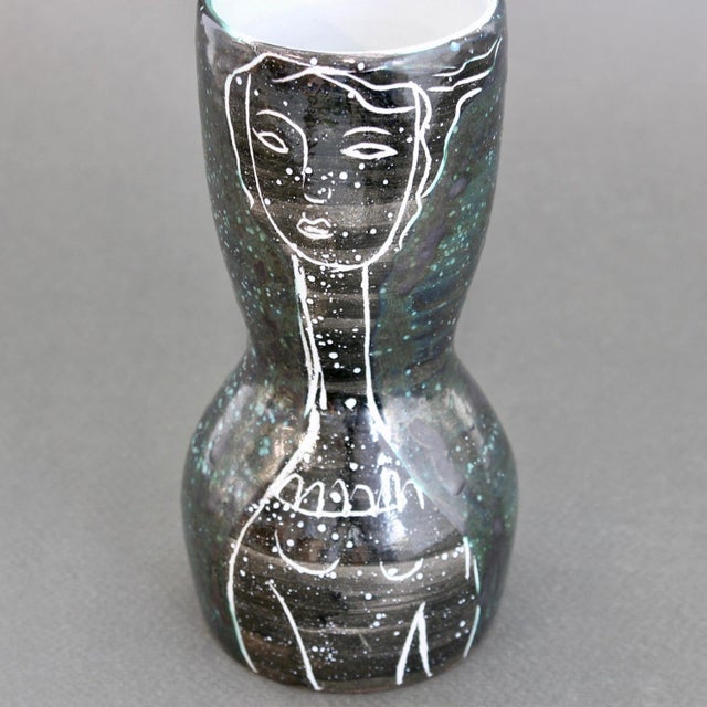 Mid-Century French Ceramic Vase by Atelier Du Grand Chêne, 1950s For Sale - Image 10 of 14