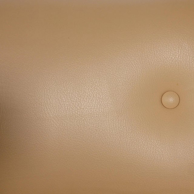 1960s 60's Chrome and Faux Leather Cantilever Side Chairs - Set of 6 For Sale - Image 5 of 6