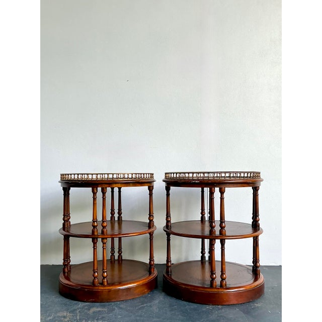 Vintage Theodore Alexander Gallery Side Tables - A Pair For Sale In West Palm - Image 6 of 12