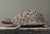 Antique hand carved folk art turtle sculpture featuring a fully rounded shell intricately carved with a squared, cubed...
