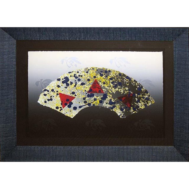 1980s Scott Sandell Hurricane Specialists Signed Fine Art Mixed Media Custom Framed For Sale