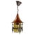 1980s French Pendant Light in Iron, Copper and Glass, 1900s For Sale - Image 5 of 5