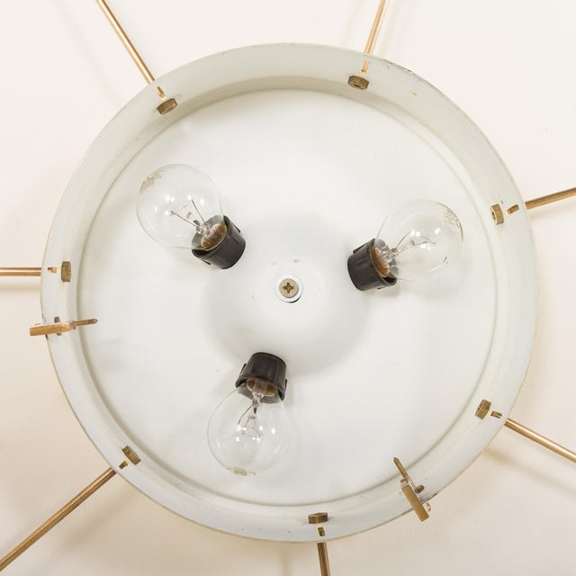 1950s Mid-Century Italian Ceiling Lamp in the style of Gio Ponti, 1950s For Sale - Image 5 of 6