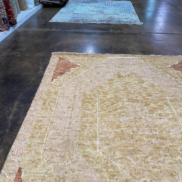 Textile Handwoven Moroccan Style Area Rug 8'0" X 9'10" For Sale - Image 7 of 13