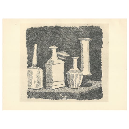 Giorgio Morandi, Still Life Lithograph For Sale