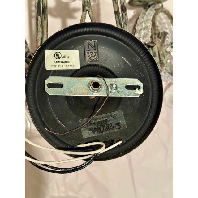 This listing is for a pair of 2 Niermann Weeks Rinaldi Sconces in excellent condition with the Rock Crystals! These sell...