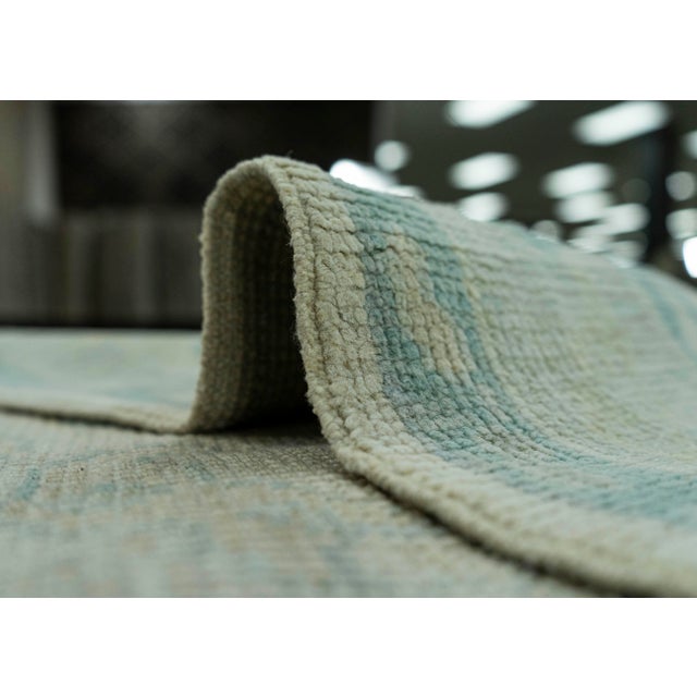 Textile Turkish Oushak Rug 2'9" x 27'5" #19303 For Sale - Image 7 of 8