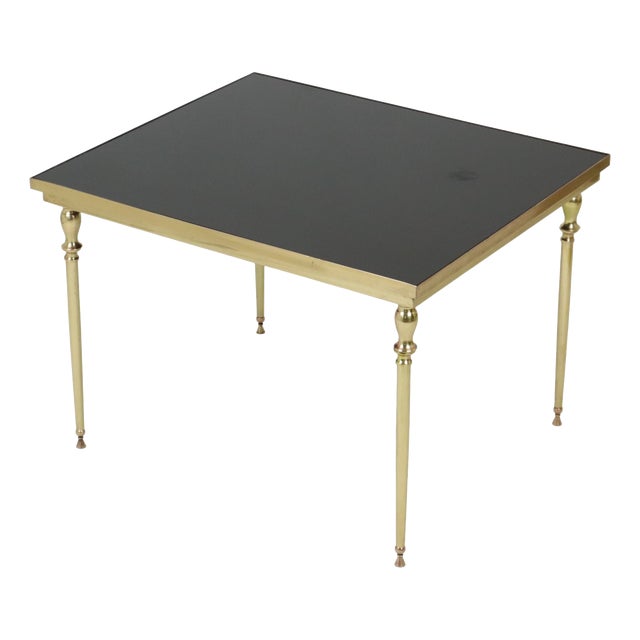 Vintage Brass and Copper Coffee Table from Maison Jansen, 1960s For Sale