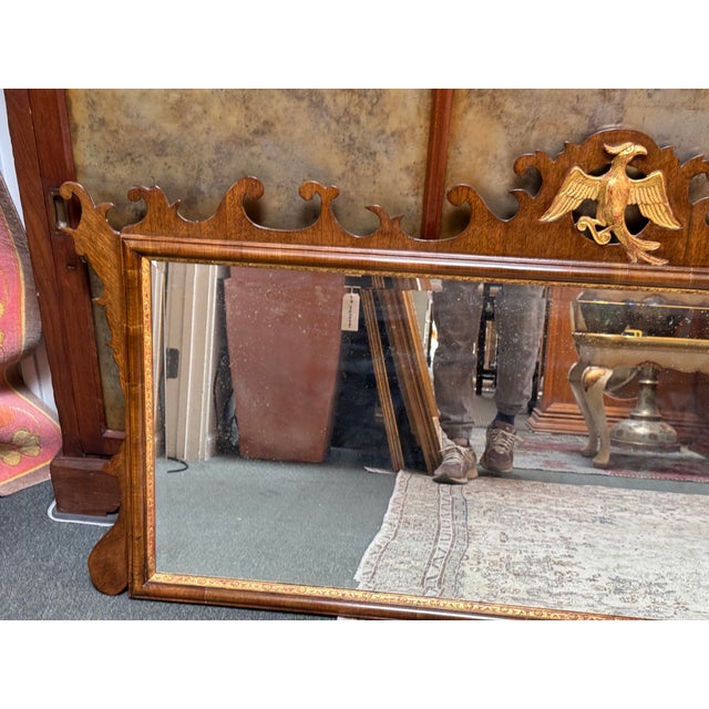 Burton Ching Federal Style Parcel Gilt Mirror For Sale - Image 11 of 12
