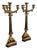 French Empire Gilt Bronze Candelabras, Set of 2 For Sale