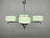 Art Deco Green Opaline Glass Chandelier, Former Czechoslovakia, 1930s For Sale - Image 12 of 14