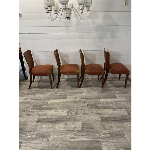 Spiderleg Table and Chairs by Halabala, Set of 5 For Sale - Image 11 of 16