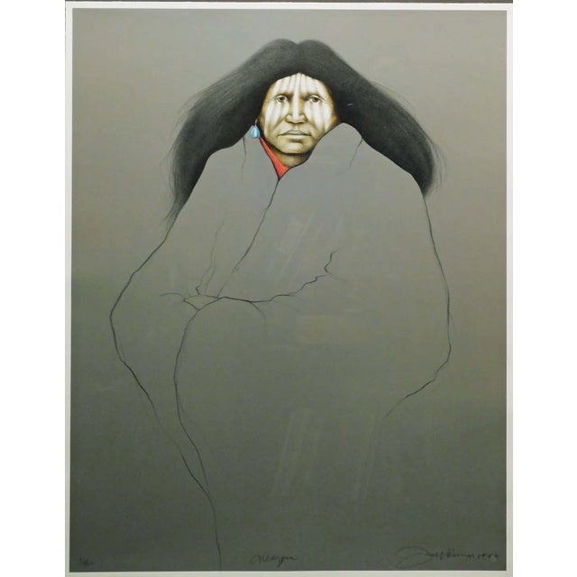 "Magpie" Original Limited Edition Lithograph by Frank Howell This piece is hand signed, numbered, titled by the artist...