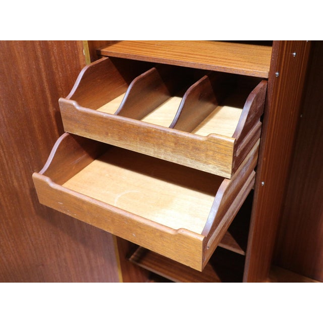 Mid Century Modern Vintage Blonde Double G Plan Armoire Wardrobe For Sale - Image 14 of 15