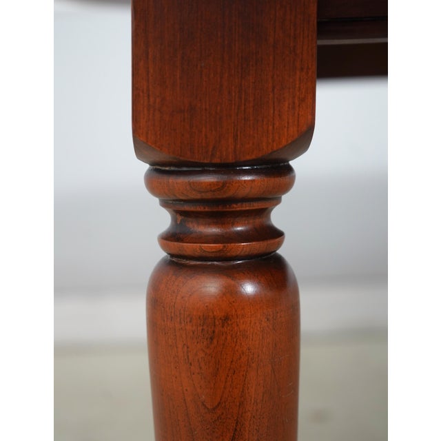 Brown Henkel Harris Cherry Oval Dining Table For Sale - Image 8 of 18