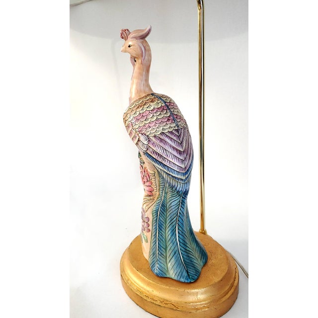 Turquoise Lamp Pair Restored For Sale - Image 8 of 14