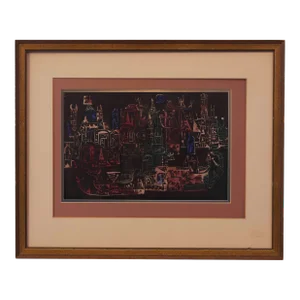 Ynes Johnston (1920-2019) Woodcut With Color Stencils