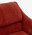 Set of Four Modernist Red Velvet Upholstered Lounge Chairs For Sale - Image 10 of 11
