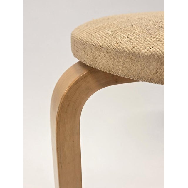 1960s Vintage Stools by Alvar Aalto for Artek, Finland, 1950s, Set of 2 For Sale - Image 5 of 13