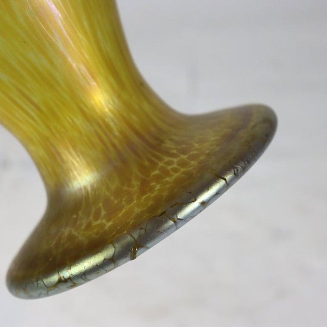 Arts & Crafts Antique Loetz Art Glass Oil Spot Vase C1930 For Sale - Image 3 of 6