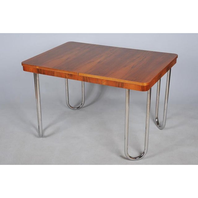 Bauhaus Oak Foling Table by J. Halabala for UP Zavody, Czech, 1930s For Sale - Image 18 of 18