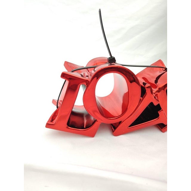 Sagrasse Squeeze Love RED Resin and marble powder 25x12x8cm Edition of 499 Signed Year 2024 This piece is attributed to...