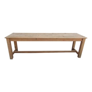 Vintage Pine Console or Work Table For Sale
