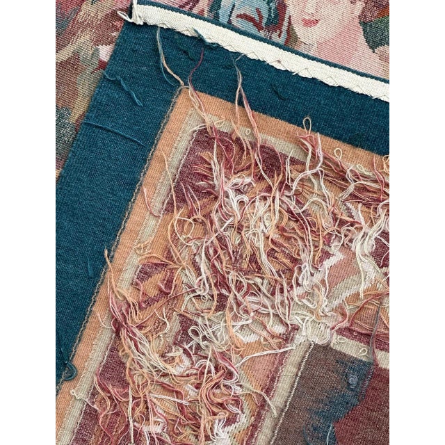 Vintage Aubusson Hand Woven Tapestry, 1990s For Sale - Image 17 of 18