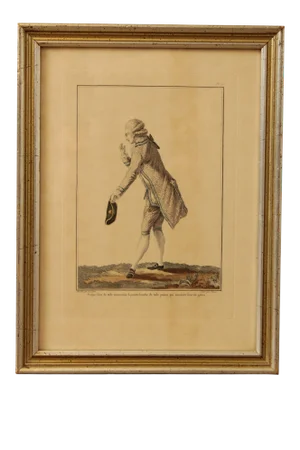 Antique French Fashion Galerie Des Modes Engraving