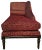 Traditional Antique Chaise Longue With Garment-Colored Fabric Upholstery For Sale - Image 3 of 10