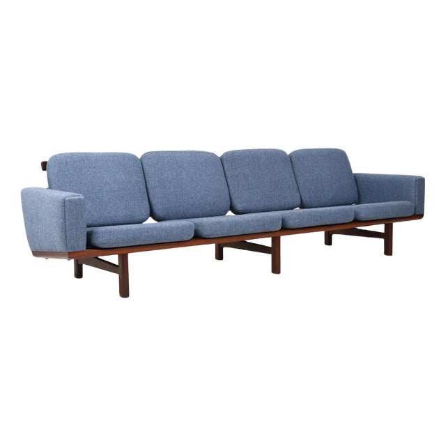 Teak Ge-236/4 Sofa by Hans J. Wegner for Getama, 1960s For Sale