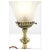 Brass and Molded Glass Table Lamp For Sale - Image 5 of 7