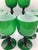 Vintage Carlo Moretti Italy Green White Cased Glass Wine Water Glasses - Set of 8 For Sale In New York - Image 6 of 7