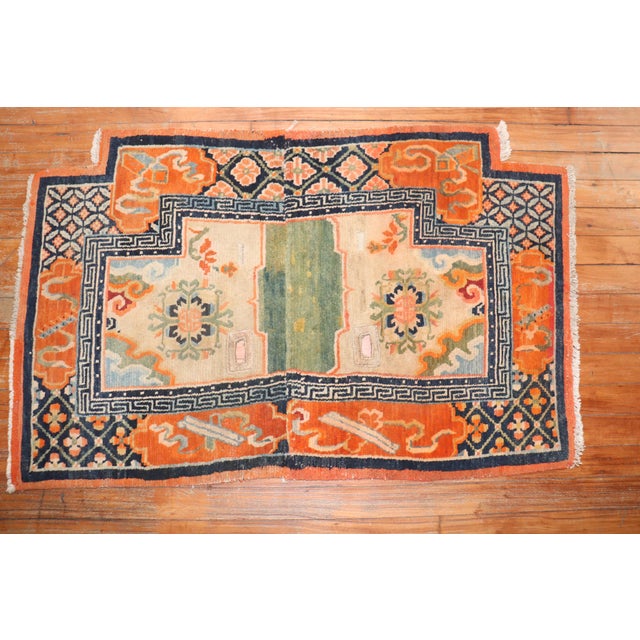 Early 20th Century Tibetan Saddlebag Textile Rug - 2'2" x 3'5" For Sale - Image 9 of 18