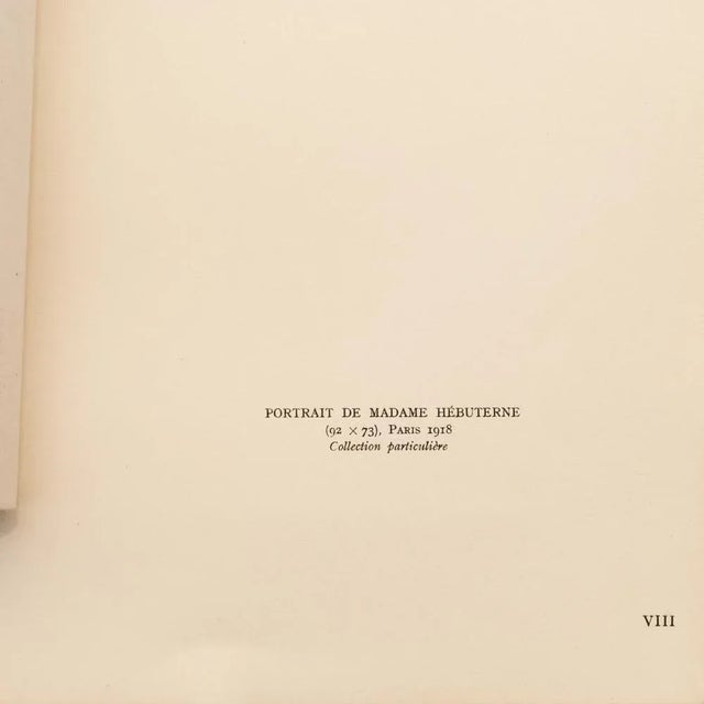 1940s 1947 Amedeo Modigliani, "Portrait De Madame Hébuterne" First Edition Lithograph For Sale - Image 5 of 8