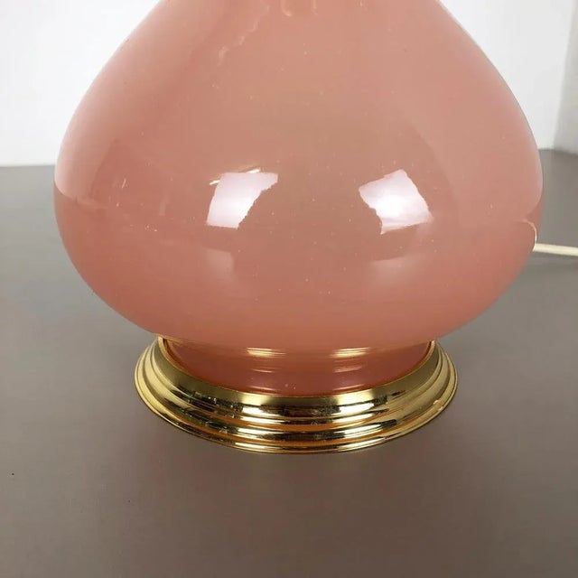 Opaline Murano Glass Table Light from Cenedese Vetri, Italy, 1960s For Sale - Image 9 of 18