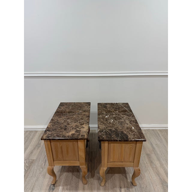 1990s Pair of Thomasville French Provincial Nighstands by Terrace Garden Collection For Sale - Image 12 of 12