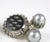 1950s Grey "Pearl" and Black Necklace and Earrings For Sale In New York - Image 6 of 9